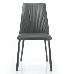 Viadurini Living Moderne Stühle-Küchenstuhl aus Kunstleder und Stahl, hergestellt in Italien, 4 Stück – Alexia