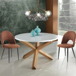 Viadurini Living Moderne Stühle-Küchenstuhl aus Kunstleder in gealterter Optik 4 Stück - Renetta