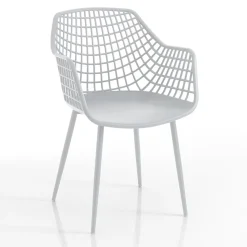 Viadurini Living Moderne Stühle-Küchenstuhl aus mattem Polypropylen mit Stahlbeinen 4 Stück - Beyonce