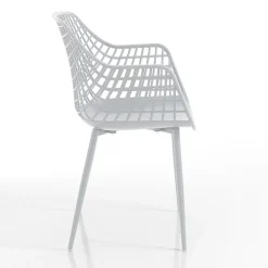 Viadurini Living Moderne Stühle-Küchenstuhl aus mattem Polypropylen mit Stahlbeinen 4 Stück - Beyonce