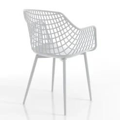 Viadurini Living Moderne Stühle-Küchenstuhl aus mattem Polypropylen mit Stahlbeinen 4 Stück - Beyonce