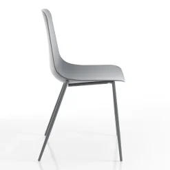 Viadurini Living Moderne Stühle-Küchenstuhl aus Polypropylen mit Stahlbeinen 4 Stück - Pinga