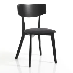 Viadurini Living Moderne Stühle-Küchenstuhl aus Stoff mit Struktur aus Massivholz 2 Teile - Tonino