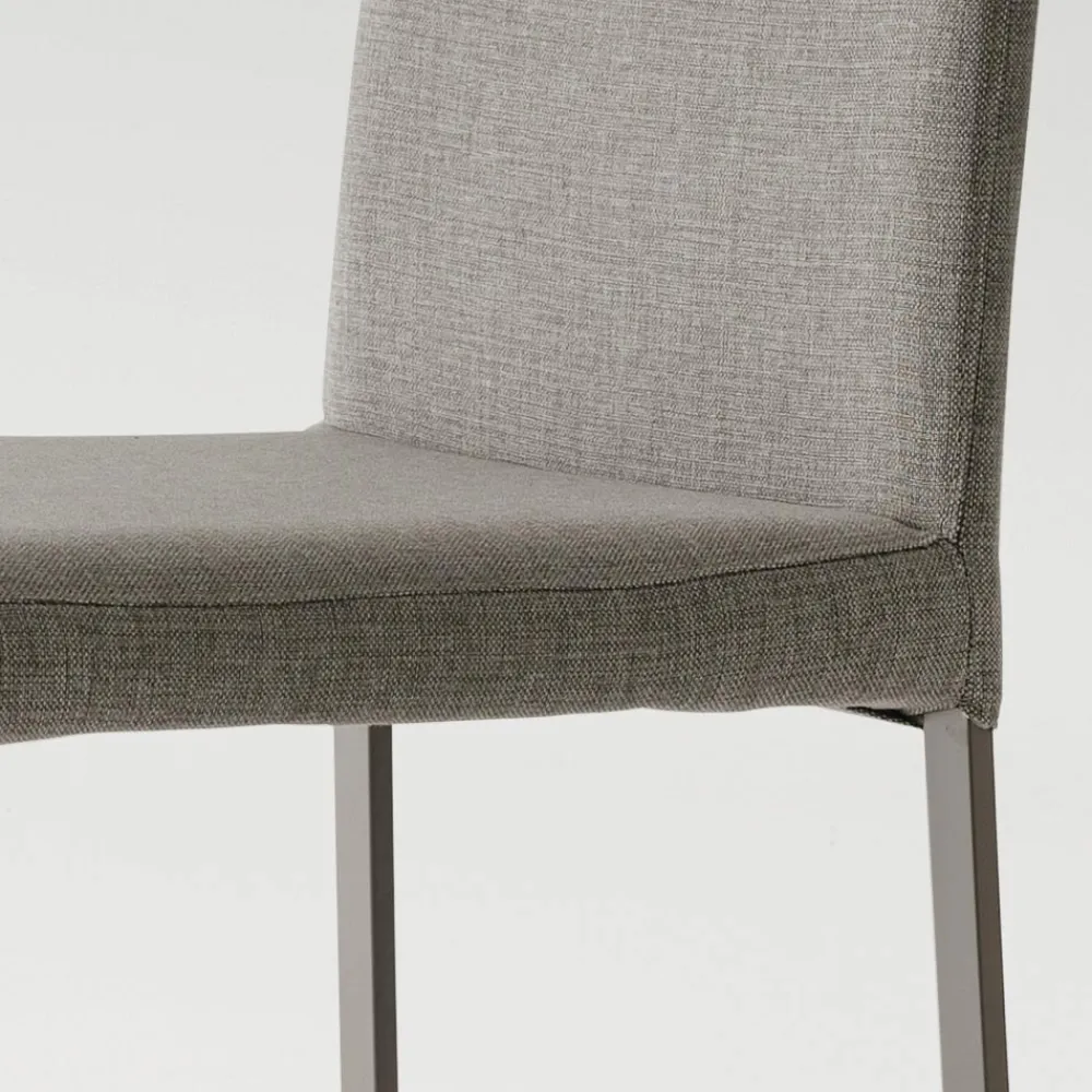 Viadurini Living Moderne Stühle-Küchenstuhl gepolstert in Stoff Made in Italy, 2 Stück - Mawi