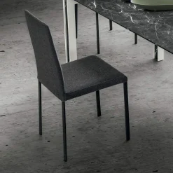 Viadurini Living Moderne Stühle-Küchenstuhl gepolstert in Stoff Made in Italy, 2 Stück - Mawi