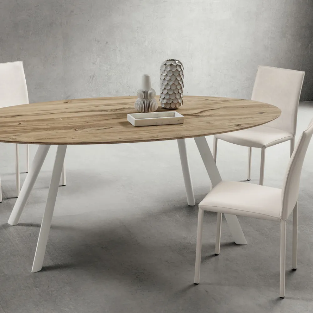 Viadurini Living Moderne Stühle-Küchenstuhl Komplett mit Ecoleather bezogen Made in Italy, 2 Stück - Maria