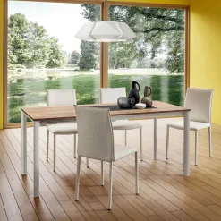 Viadurini Living Moderne Stühle-Küchenstuhl Komplett mit Ecoleather bezogen Made in Italy, 2 Stück - Maria