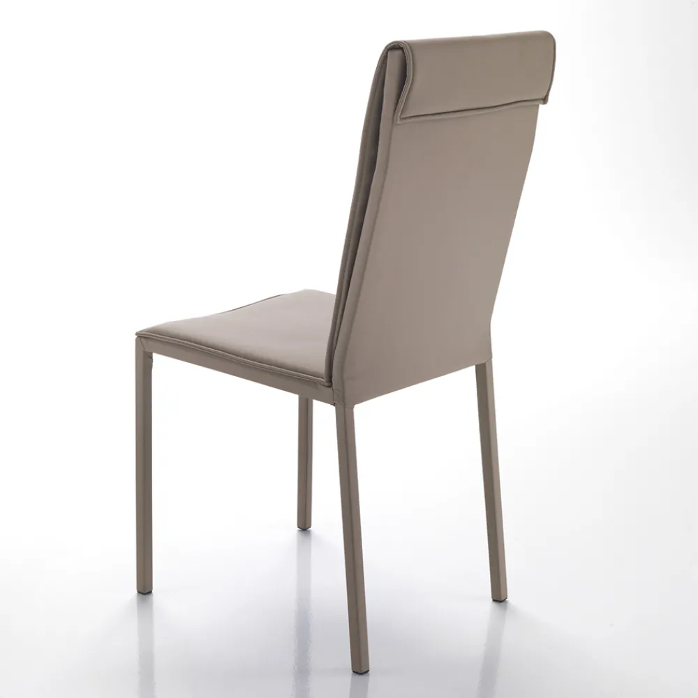 Viadurini Living Moderne Stühle-Küchenstuhl komplett mit 2-teiligem Kunstleder bezogen - Atenea