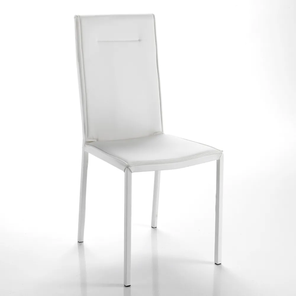 Viadurini Living Moderne Stühle-Küchenstuhl komplett mit 2-teiligem Kunstleder bezogen - Atenea