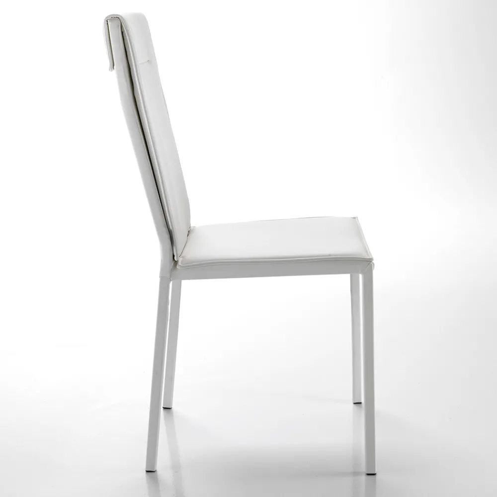 Viadurini Living Moderne Stühle-Küchenstuhl komplett mit 2-teiligem Kunstleder bezogen - Atenea