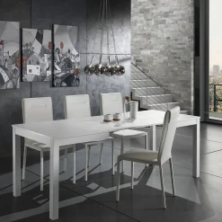 Viadurini Living Moderne Stühle-Küchenstuhl komplett mit 2-teiligem Kunstleder bezogen - Atenea