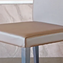 Viadurini Living Design Stühle-Küchenstuhl mit Lederbezug und Eschenstruktur, hergestellt in Italien – Sunny