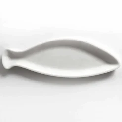 Viadurini Kitchen Küchenzubehör-Küchentablett aus weißem Carrara-Marmor, handgefertigt in Italien - Fish