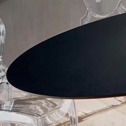 Viadurini Living Esstisch Oval|Esstische-Küchentisch aus Fenix und lackiertem synthetischem Marmor Made in Italy -Brontolo