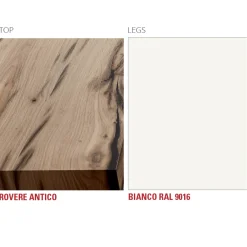 Viadurini Living Esstische-Küchentisch aus Holz und Metall Made in Italy, Hohe Qualität - Dotto