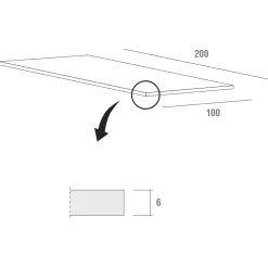 Viadurini Living Esstische-Küchentisch aus Holz und Metall Made in Italy, Hohe Qualität - Dotto