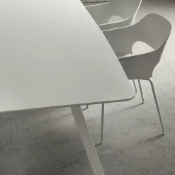 Viadurini Living Esstische-Küchentisch mit Fassplatte in Fenix Made in Italy, Luxus - Lingotto