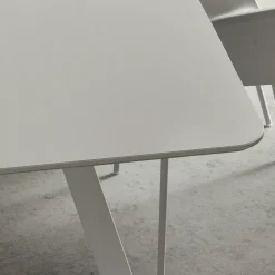 Viadurini Living Esstische-Küchentisch mit Fassplatte in Fenix Made in Italy, Luxus - Lingotto