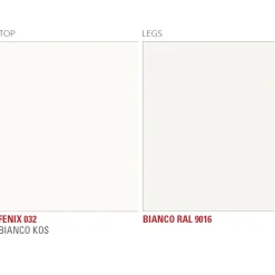 Viadurini Living Esstische-Küchentisch mit Fassplatte in Fenix Made in Italy, Luxus - Lingotto