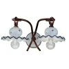 Ferroluce Shabby Chic Wandleuchten-Keramik Wandleuchte handdekoriert Roma