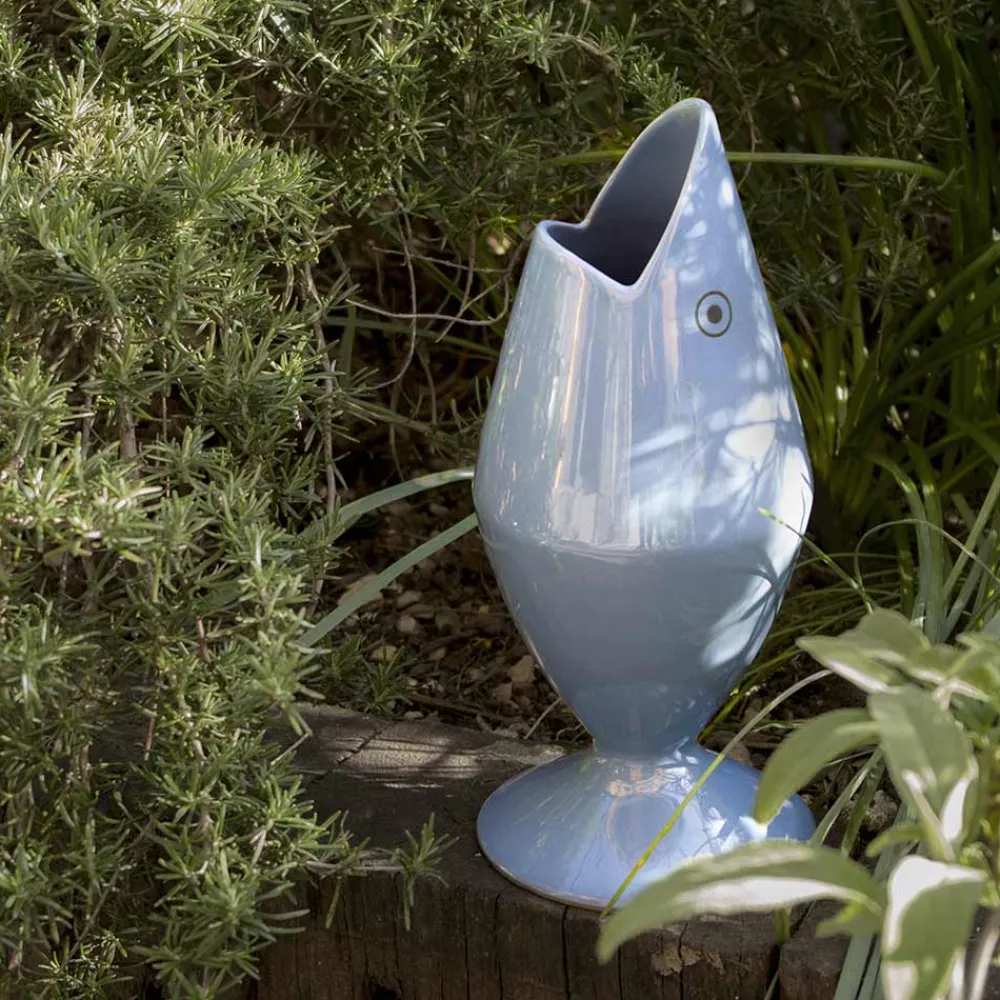 Viadurini in the Garden Deko Vasen-Keramik-Blumenvase, handgefertigt in Italien – Thunfisch