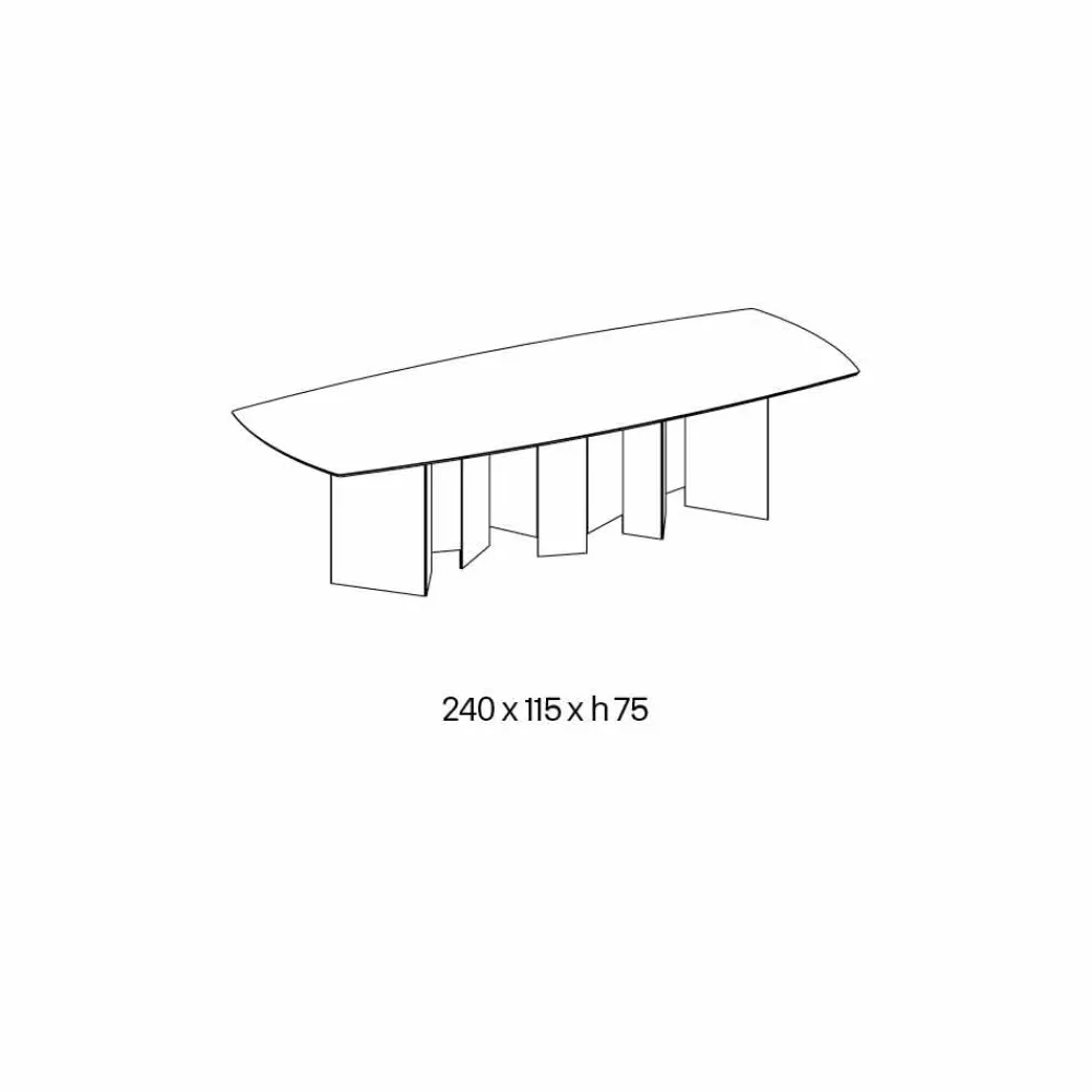Viadurini Living Esstische Nach Mass|Esstische-Keramik-Esstisch und extraleichter Glassockel Made in Italy - Zufällig