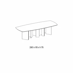 Viadurini Living Esstische Nach Mass|Esstische-Keramik-Esstisch und extraleichter Glassockel Made in Italy - Zufällig