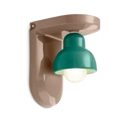 Ferroluce Moderne Wandleuchten-Keramik-Wandleuchte mit 1 Licht, hergestellt in Italien – Berimbau