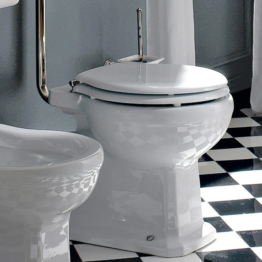 Viadurini Bathroom Wc-Keramische Bodenvase mit Kassette Made in Italy - Marwa
