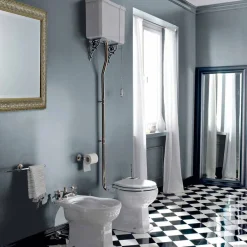 Viadurini Bathroom Wc-Keramische Bodenvase mit Kassette Made in Italy - Marwa