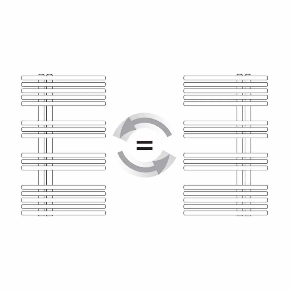 Viadurini Radiators Handtuchheizkörper Wasser-Kühler Chrom Handtuchwärmer in Stahl Hydraulic Design 483 W - Pavone