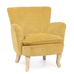 Viadurini Living Skandinavische Sessel-Kiefernholz-Sessel und Samteffekt-Sitz Coste 4 Ausführungen - Molly