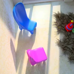 Viadurini Design Design Stühle-Kinderstuhl im 2er Set Loriblanche Made in Italy