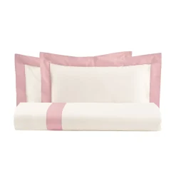 Viadurini Textile Bettbezüge-King Size-Bettbezug-Set aus 100 % Baumwolle und 10 % Baumwollsatin – Detail