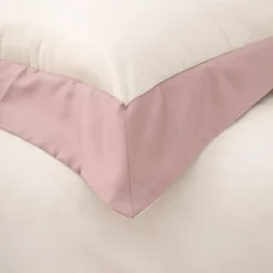 Viadurini Textile Bettbezüge-King Size-Bettbezug-Set aus 100 % Baumwolle und 10 % Baumwollsatin – Detail