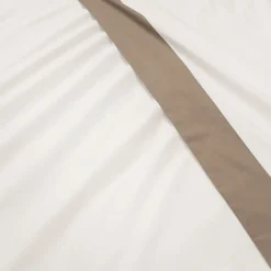 Viadurini Textile Bettlaken-Kingsize-Bettset aus 100 % Baumwolle und 10 % Baumwollsatin – Detail