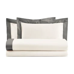 Viadurini Textile Bettlaken-Kingsize-Bettset aus 100 % Baumwolle und 10 % Baumwollsatin – Detail