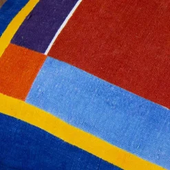 Viadurini by Marchi 1633 Sofakissen-Kissen der italienischen Kunst in Hanf gemalt und handgenäht Unikat