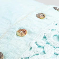 Viadurini Textile Kissenbezüge-Kissenbezug aus farbigem Leinen, Poema Lace und italienischen Luxuspaspeln - Stego