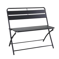 Viadurini in the Garden Gartenbänke-Klappbare Gartenbank aus Metall - Schleife