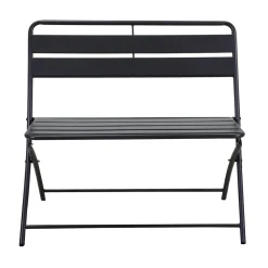 Viadurini in the Garden Gartenbänke-Klappbare Gartenbank aus Metall - Schleife