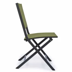 Viadurini in the Garden Gartenstühle Metall-Klappbarer Außenstuhl aus Textilene und Aluminium, 4 Stück - Holly