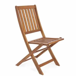Viadurini in the Garden Gartenstühle Holz-Klappbarer Außenstuhl aus Akazienholz, 2 Stück - Grima