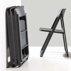 Viadurini Living Moderne Stühle-Klappbarer Esszimmerstuhl aus farbigem Polypropylen, 4 Stück – Eliana