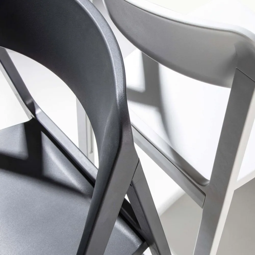 Viadurini Living Moderne Stühle-Klappbarer Esszimmerstuhl aus farbigem Polypropylen, 4 Stück – Eliana