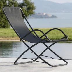 Viadurini in the Garden Sonnenliegen-Klappbarer Gartenliegestuhl aus verzinktem Stahl Made in Italy 2 Stück - Hobbit