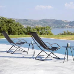 Viadurini in the Garden Sonnenliegen-Klappbarer Gartenliegestuhl aus verzinktem Stahl Made in Italy 2 Stück - Hobbit