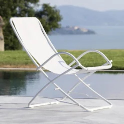 Viadurini in the Garden Sonnenliegen-Klappbarer Gartenliegestuhl aus verzinktem Stahl Made in Italy 2 Stück - Hobbit