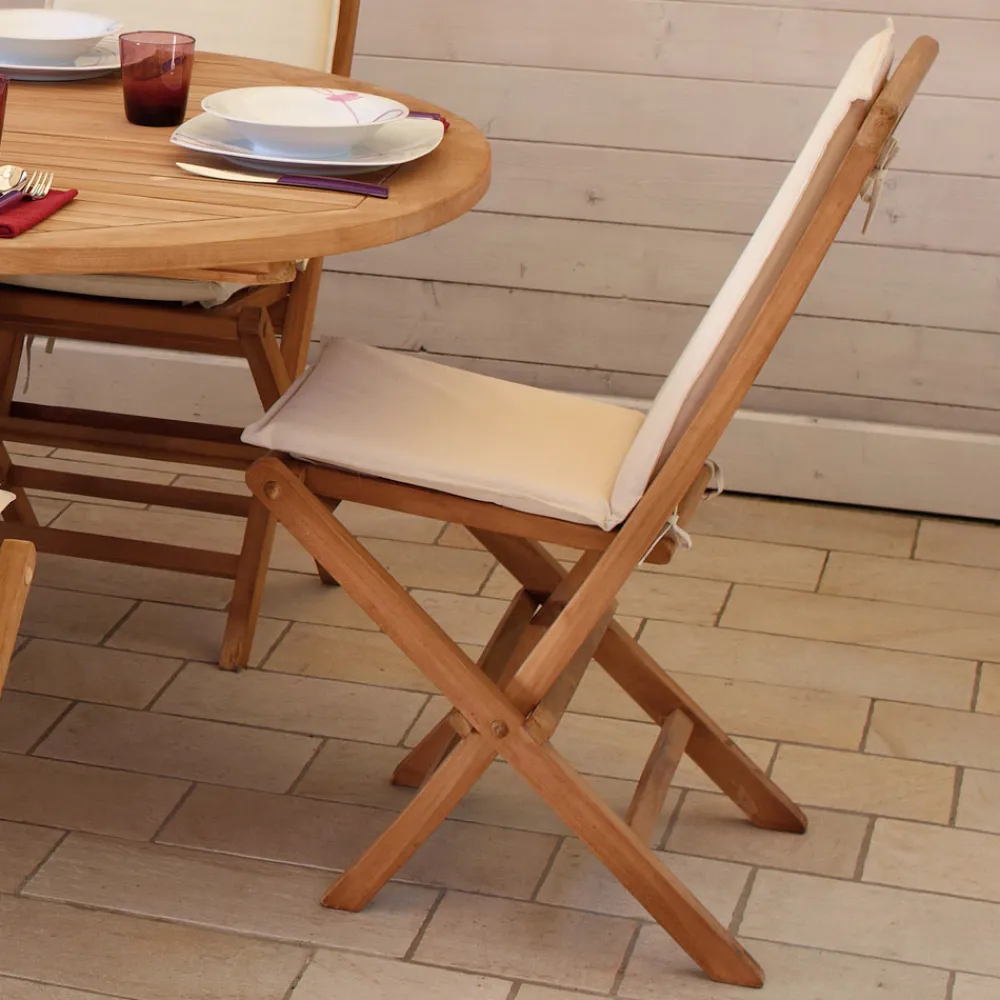 Viadurini in the Garden Gartenstühle Holz-Klappbarer Gartenstuhl aus Teakholz - Hell
