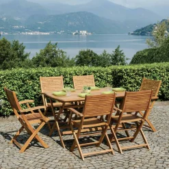 Viadurini in the Garden Gartenstühle Holz-Klappbarer Gartenstuhl aus Akazienholz mit optionalen Armlehnen - Fontana